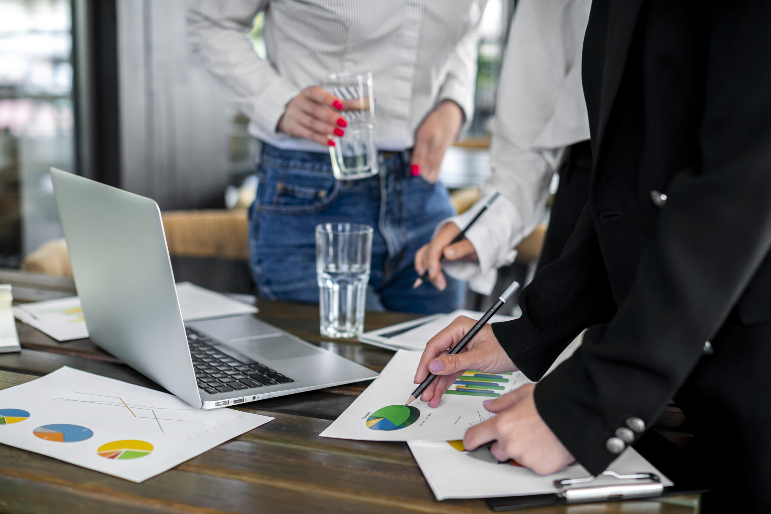 high-angle-female-working-together